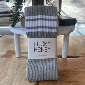 Lucky Honey Knee High Tube Grip Socks